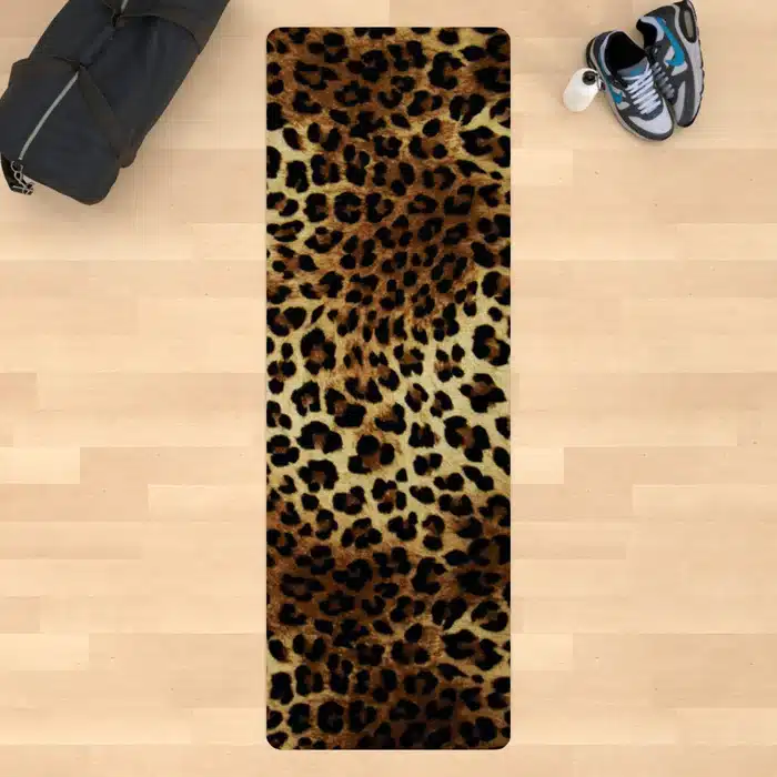 leopard yoga mat
